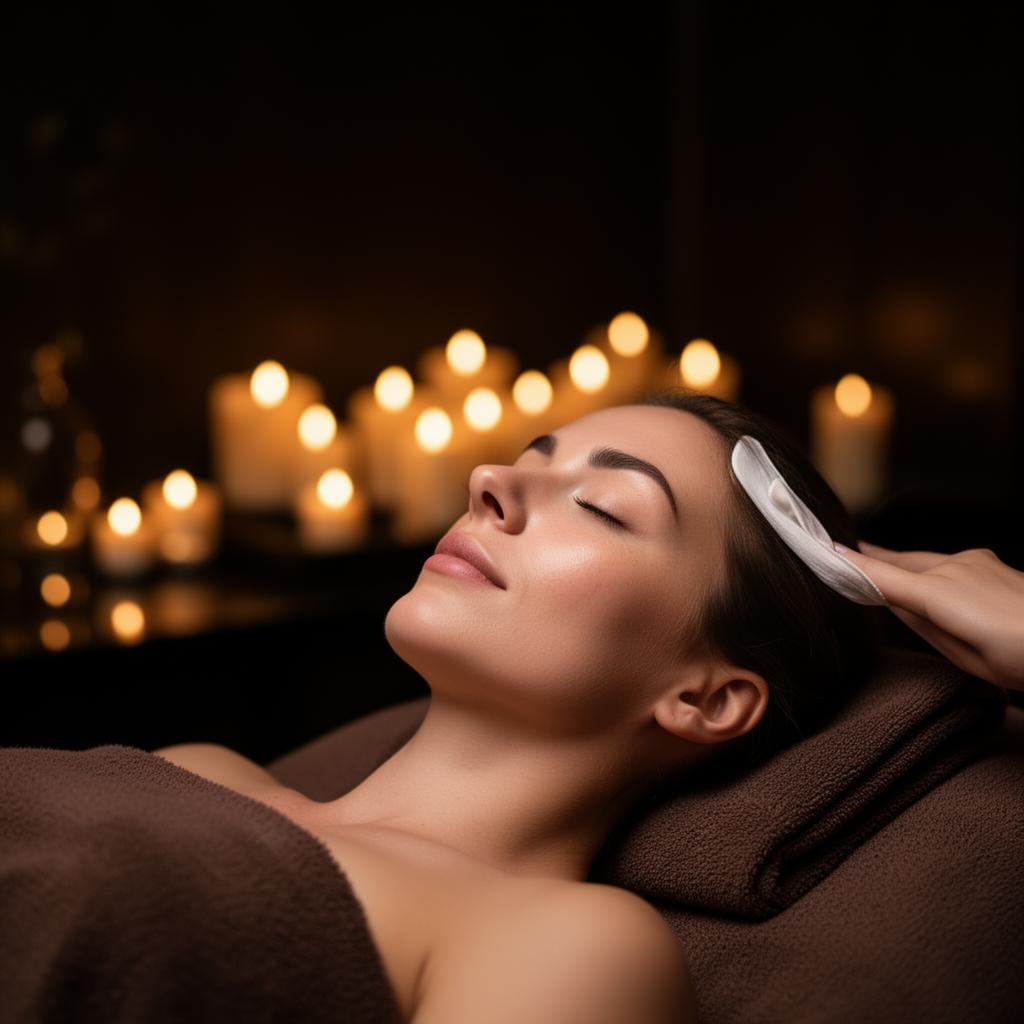 Professional facial treatment